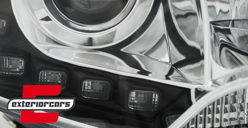 LED prednja svjetla True DRL (chrome) / VW T5.1 (2010-2015), LPVWK2