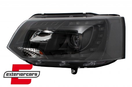 LED prednja svjetla True DRL (crna) / VW T5.1 (2010-2015), LPVWK3