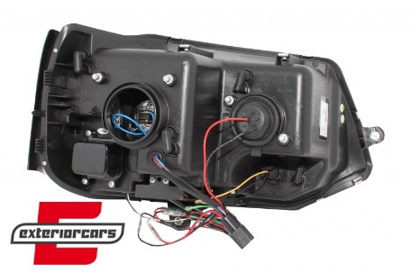 LED prednja svjetla True DRL (crna) / VW T5.1 (2010-2015), LPVWK3