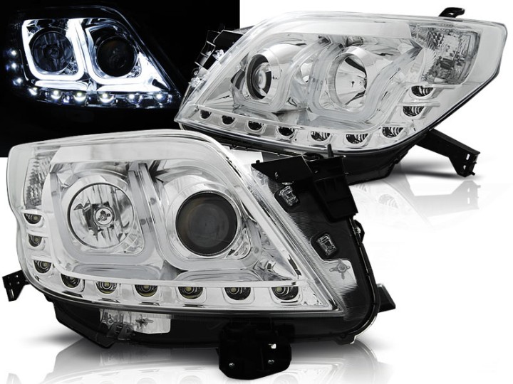 LED prednja svjetla TubeLight (chrome) / Toyota Land Cruiser 150 (2009-2013), LPTO28