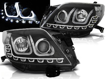 LED prednja svjetla TubeLight (crna) / Toyota Land Cruiser 150 (2009-2013), LPTO29