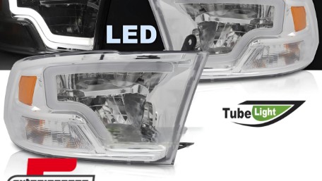 LED prednja svjetla TubeLight dizajn (chrome) / DODGE RAM (2009-2018), LPDO37