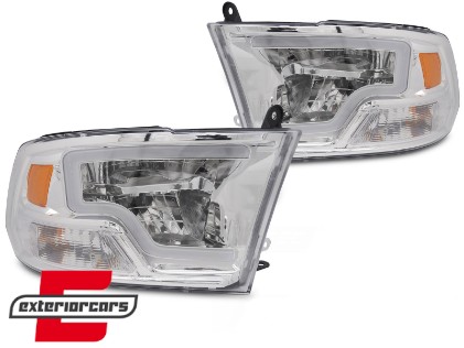 LED prednja svjetla TubeLight dizajn (chrome) / DODGE RAM (2009-2018), LPDO37