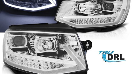 LED prednja svjetla TubeLight dizajn (chrome) / VW T6 (2015-2019), LPVWP9