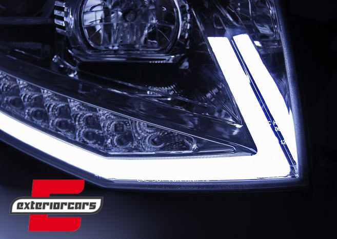LED prednja svjetla TubeLight dizajn (chrome) / VW T6 (2015-2019), LPVWP9