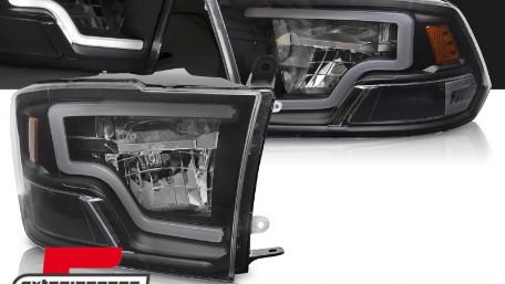 LED prednja svjetla TubeLight dizajn (crna) / DODGE RAM (2009-2018), LPDO38