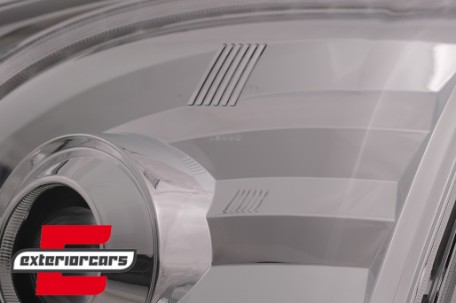 LED prednja svjetla TubeLight SEQ žmigavci (chrome) / Toyota Land Cruiser FJ120 (2003-2009), LPTO37