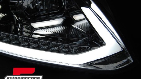 LED prednja svjetla TubeLight SEQ žmigavci (chrome) / Volkswagen Touran (08.2010-2015), LPVWS3