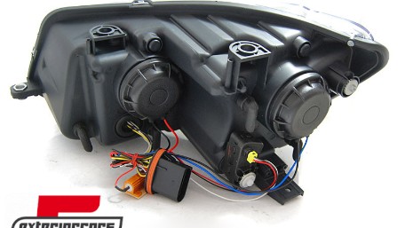 LED prednja svjetla TubeLight SEQ žmigavci (chrome) / Volkswagen Touran (08.2010-2015), LPVWS3