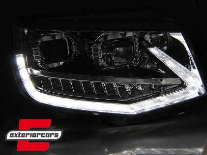 LED prednja svjetla TubeLight SEQ žmigavci (chrome) / VW T6 (2015-2019), LPVWS7