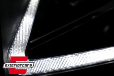 LED prednja svjetla TubeLight SEQ žmigavci (crna) / Volkswagen T6 (2015-2019), LPVWT4