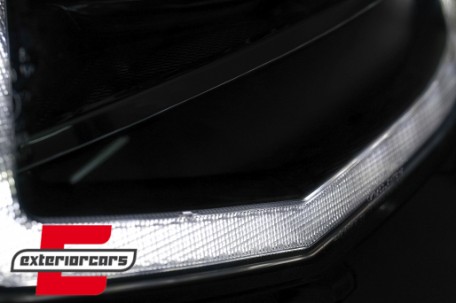 LED prednja svjetla TubeLight SEQ žmigavci (crna) / Volkswagen T6 (2015-2019), LPVWT4