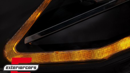 LED prednja svjetla TubeLight SEQ žmigavci (crna) / Volkswagen T6 (2015-2019), LPVWT4