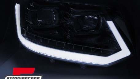 LED prednja svjetla TubeLight SEQ žmigavci (crna) / VW T5.1 (2010-2015), LPVWR7