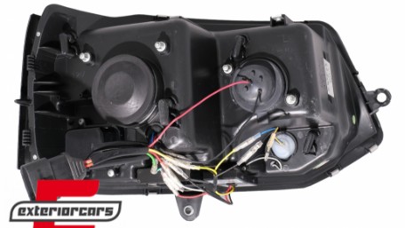 LED prednja svjetla TubeLight SEQ žmigavci (crna) / VW T5.1 (2010-2015), LPVWS6