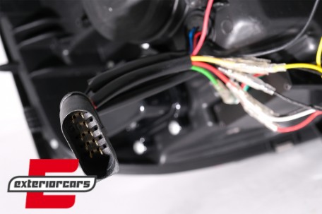 LED prednja svjetla TubeLight SEQ žmigavci (crna) / VW T5.1 (2010-2015), LPVWS6