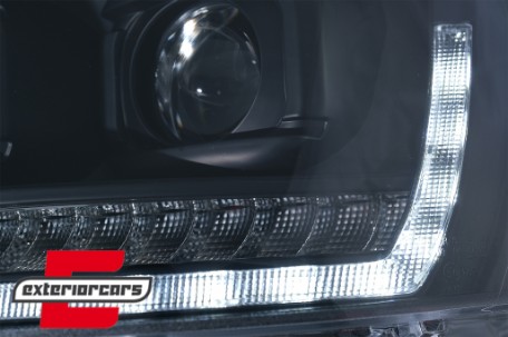LED prednja svjetla TubeLight SEQ žmigavci (crna) / VW T5.1 (2010-2015), LPVWS6