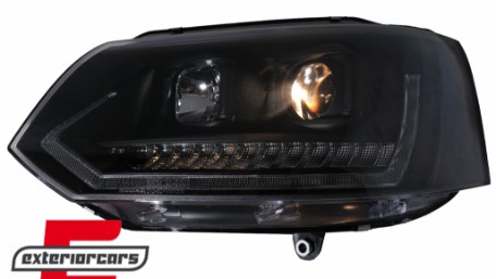LED prednja svjetla TubeLight SEQ žmigavci (crna) / VW T5.1 (2010-2015), LPVWS6