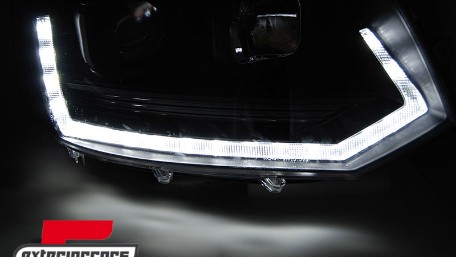 LED prednja svjetla TubeLight SEQ žmigavci T6 look (chrome) / VW T5.1 (2010-2015), LPVWT1