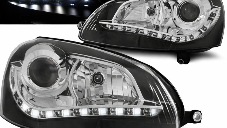 LED prednja svjetla Xenon (crna) / Volkswagen Golf 5 (2003-2008), LPVWH9