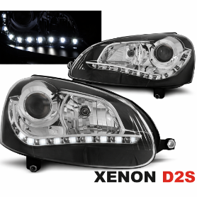 LED prednja svjetla Xenon (crna) / Volkswagen Golf 5 (2003-2008), LPVWH9