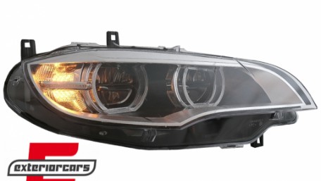 LED prednji farovi 3D Angel Eyes Xenon (chrome) / BMW X6 E71 (2008-2012), HLBME71LED
