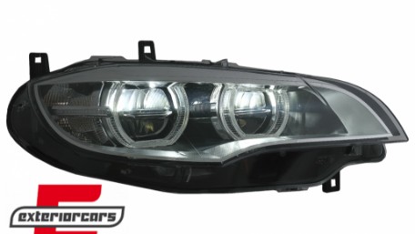 LED prednji farovi 3D Angel Eyes Xenon (chrome) / BMW X6 E71 (2008-2012), HLBME71LED