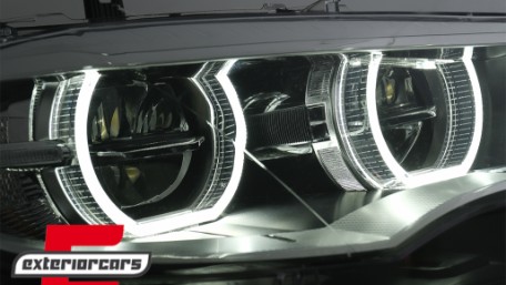 LED prednji farovi 3D Angel Eyes Xenon (chrome) / BMW X6 E71 (2008-2012), HLBME71LED