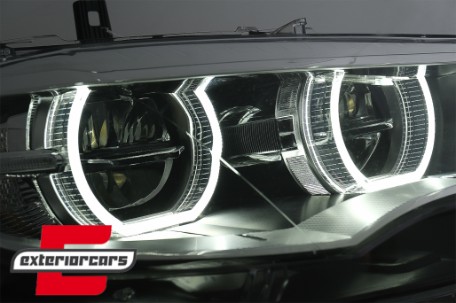 LED prednji farovi 3D Angel Eyes Xenon (chrome) / BMW X6 E71 (2008-2012), HLBME71LED