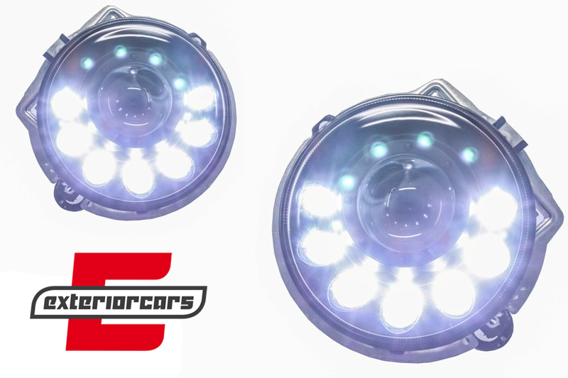 LED prednji farovi Bi-Xenon dizajn (crna) / Mercedes G-klasa W463 (1989-2012), HLMBW463MS