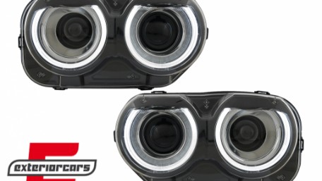 LED prednji farovi (crna) / Dodge Challenger (2015-2023), HLDOGCHA3F