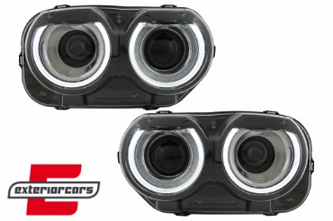 LED prednji farovi (crna) / Dodge Challenger (2015-2023), HLDOGCHA3F