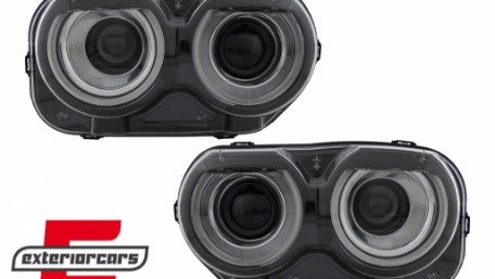 LED prednji farovi (crna) / Dodge Challenger (2015-2023), HLDOGCHA3F