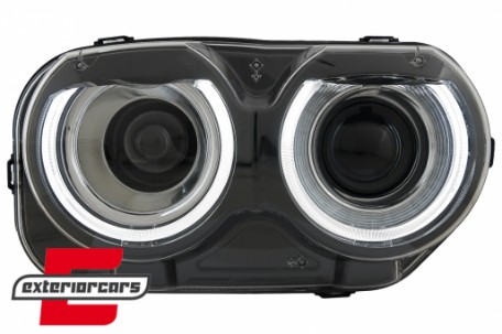 LED prednji farovi (crna) / Dodge Challenger (2015-2023), HLDOGCHA3F