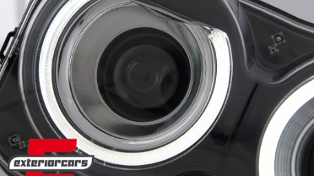 LED prednji farovi RGB svjetla (crna) / Dodge Challenger (2015-2023), HLDOGCHA3FR