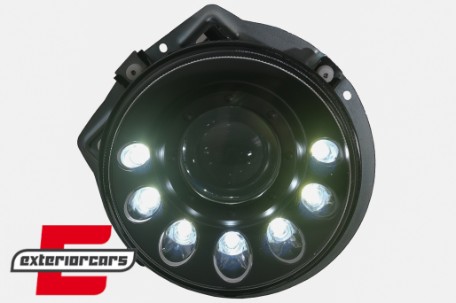 LED prednji farovi Sekvencijalni Dinamički žmigavci (crna) / Mercedes G-klasa W463 (1989-2012), HLMBW463M
