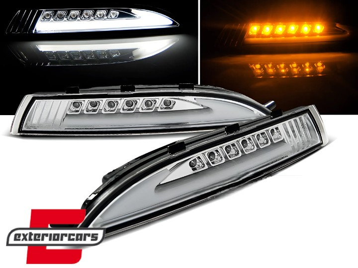 LED prednji žmigavci sa pozicijskim svjetlom (chrome) / VW Scirocco III (2008-2014), KPVW41