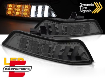 LED prednji žmigavci SEQ sa pozicijskim svjetlom (smoke) / Ford Mustang Mk6 VI (2015-2017), KPFO05
