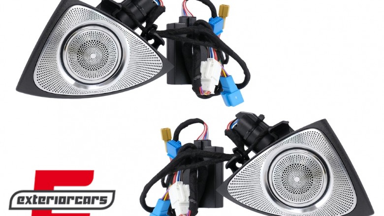 LED rotirajući visokotonci na prednjim vratima 7 boja / Mercedes S-klasa W222 (2013-2020), TWT7CW222