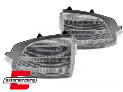 LED SEQ žmigavci u retrovizoru (bijela) / Volvo XC70 (2008-2016) XC90 Facelift (2007-2014), KBVO08
