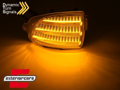 LED SEQ žmigavci u retrovizoru (bijela) / Volvo XC70 (2008-2016) XC90 Facelift (2007-2014), KBVO08