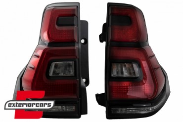 LED stražnja svjetla 2018+ LightBar dizajn (crvena/kristal) / Toyota Land Cruiser FJ150 Prado (2010-2018), TLTOPFJ150VX