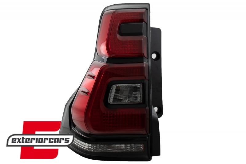 LED stražnja svjetla 2018+ LightBar dizajn (crvena/kristal) / Toyota Land Cruiser FJ150 Prado (2010-2018), TLTOPFJ150VX