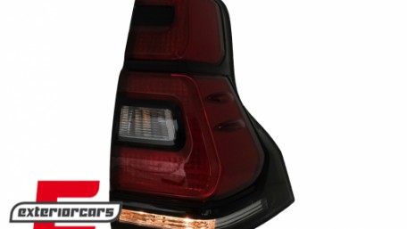 LED stražnja svjetla 2018+ LightBar dizajn (crvena/kristal) / Toyota Land Cruiser FJ150 Prado (2010-2018), TLTOPFJ150VX