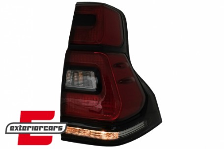 LED stražnja svjetla 2018+ LightBar dizajn (crvena/kristal) / Toyota Land Cruiser FJ150 Prado (2010-2018), TLTOPFJ150VX