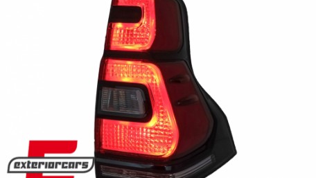 LED stražnja svjetla 2018+ LightBar dizajn (crvena/kristal) / Toyota Land Cruiser FJ150 Prado (2010-2018), TLTOPFJ150VX