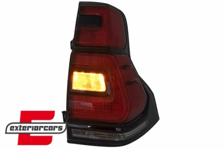 LED stražnja svjetla 2018+ LightBar dizajn (crvena/kristal) / Toyota Land Cruiser FJ150 Prado (2010-2018), TLTOPFJ150VX