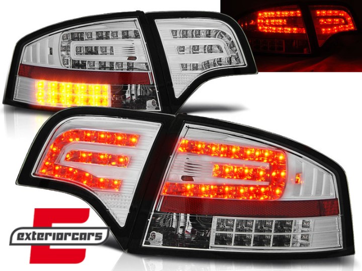 LED stražnja svjetla (chrome) / Audi A4 B7 (2004-2008) limuzina, LDAU69