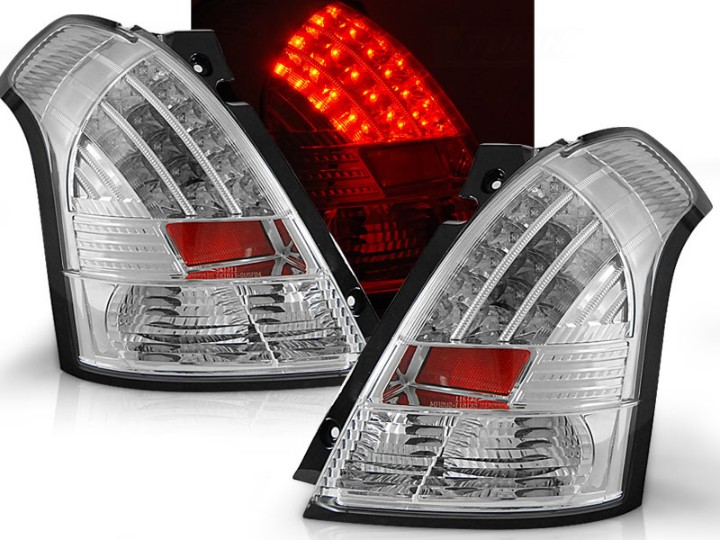 LED stražnja svjetla (chrome) / Suzuki Swift (2005-2010), LDSI01