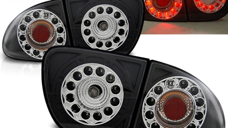 LED stražnja svjetla (crna) / Seat Leon (1999-2004), LDSE05